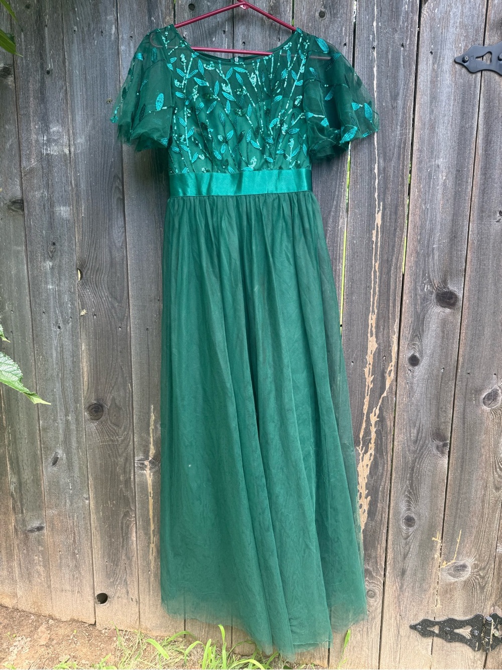 Ever Pretty Green Bridesmaid Tulle/Lace/Floral